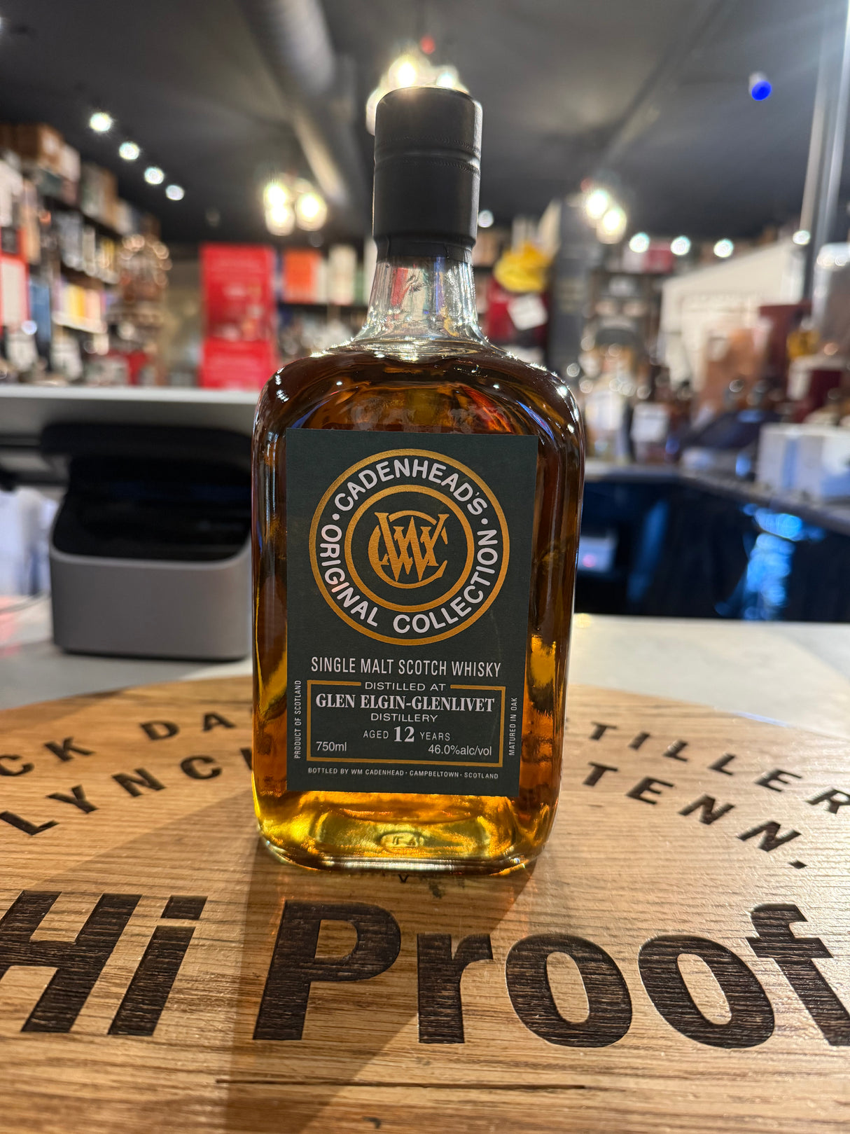 Cadenhead's 2012 Glen Elgin-Glenlivet 12 Year Single Malt Whisky 700mL