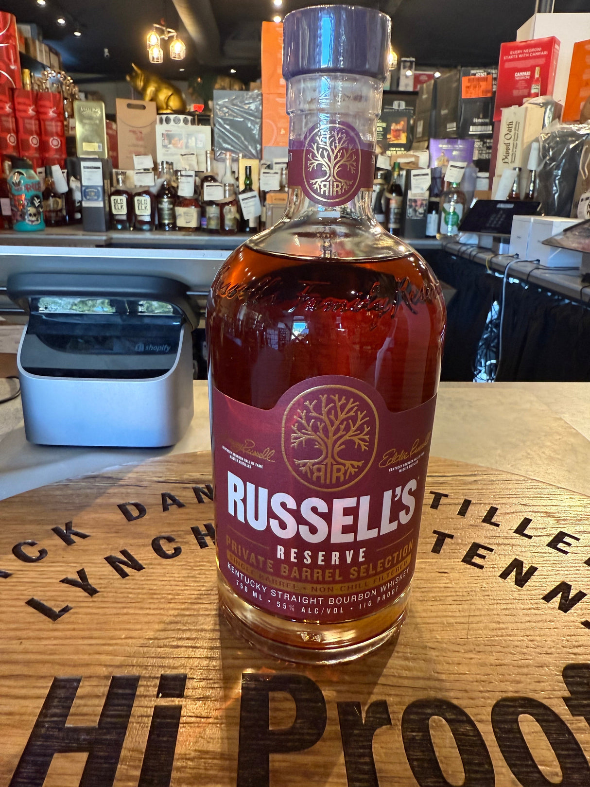 Russell's Reserve single barrel Hi proof pick TY-M 9 years  750ml