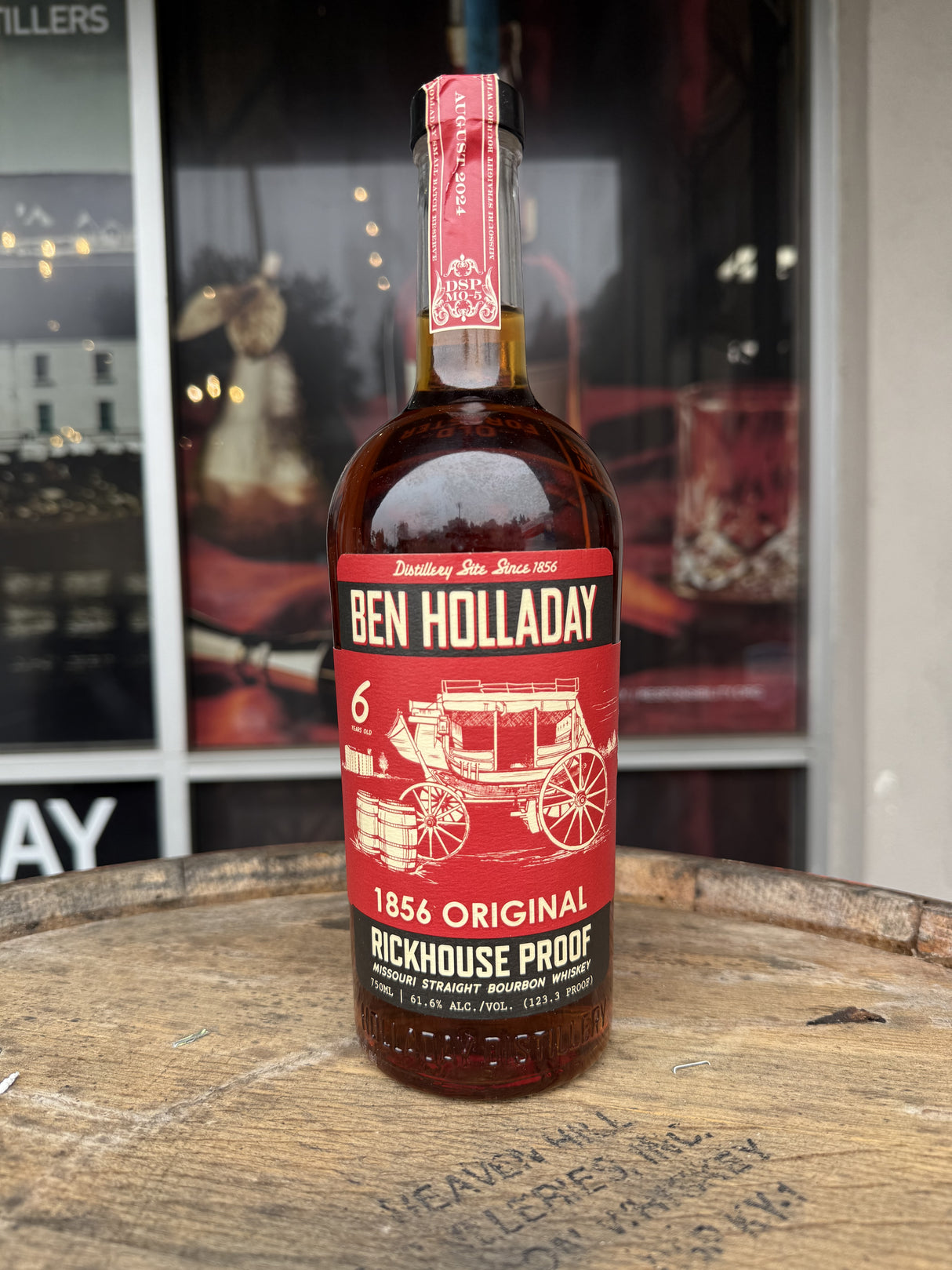 BEN HOLLADAY BOURBON STRAIGHT SMALL BATCH RESERVE RICKHOUSE PROOF 6 YEARS 123.3 PROOF 750 ML