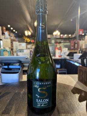 2012 Salon Le Mesnil-sur-Oger Grand Cru Blanc de Blancs Champagne 750ml bottle on white background