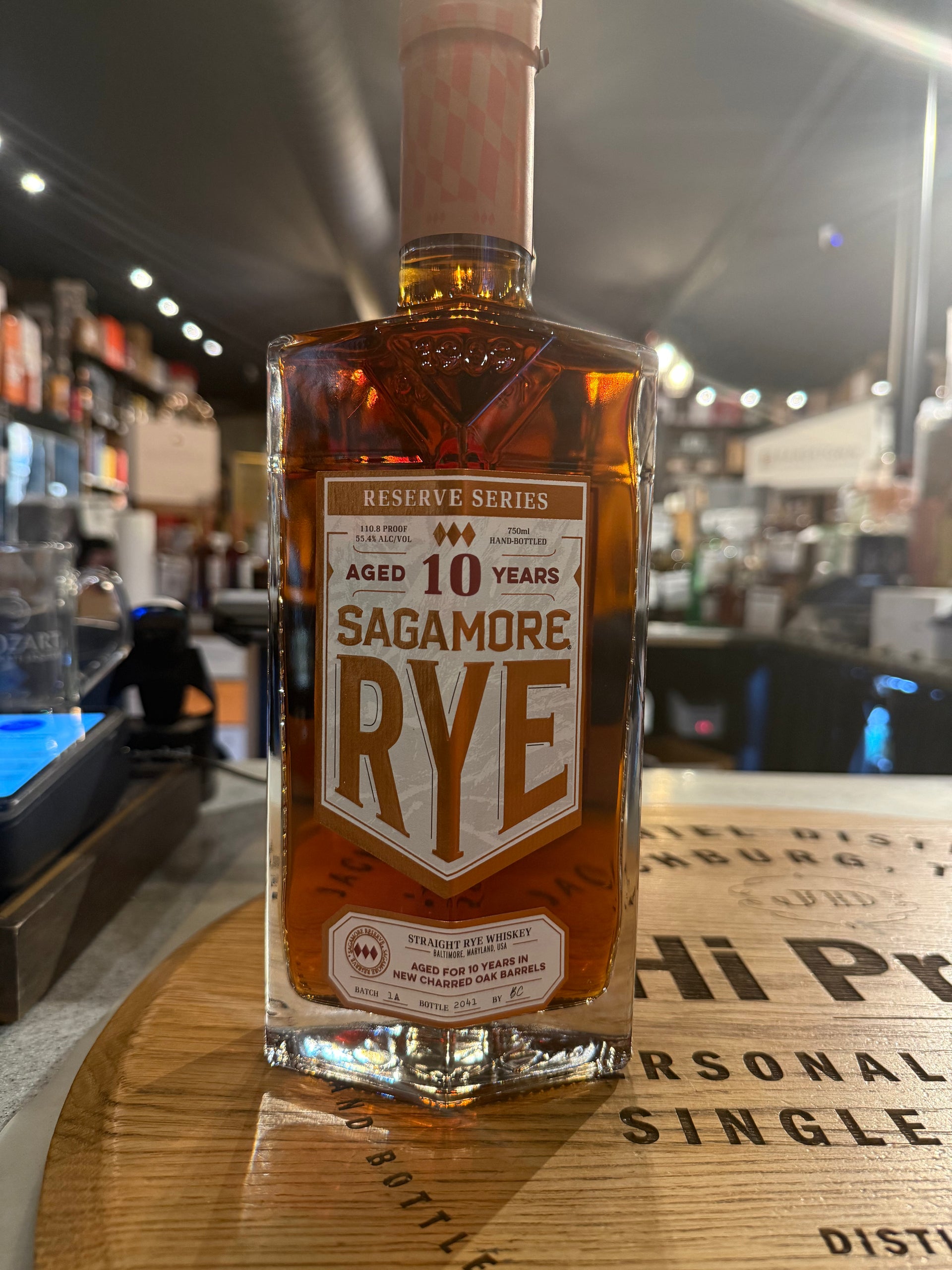 SAGAMORE RESERVE SERIES 10 YEARS OLD RYE – Hi Proof