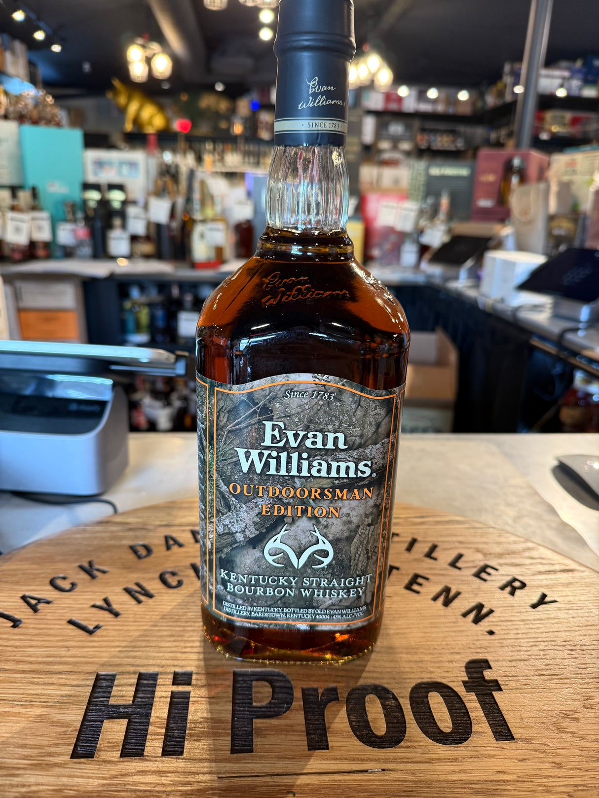 Evan Williams Out Door man Edition Bourbon Whiskey 1.75L
