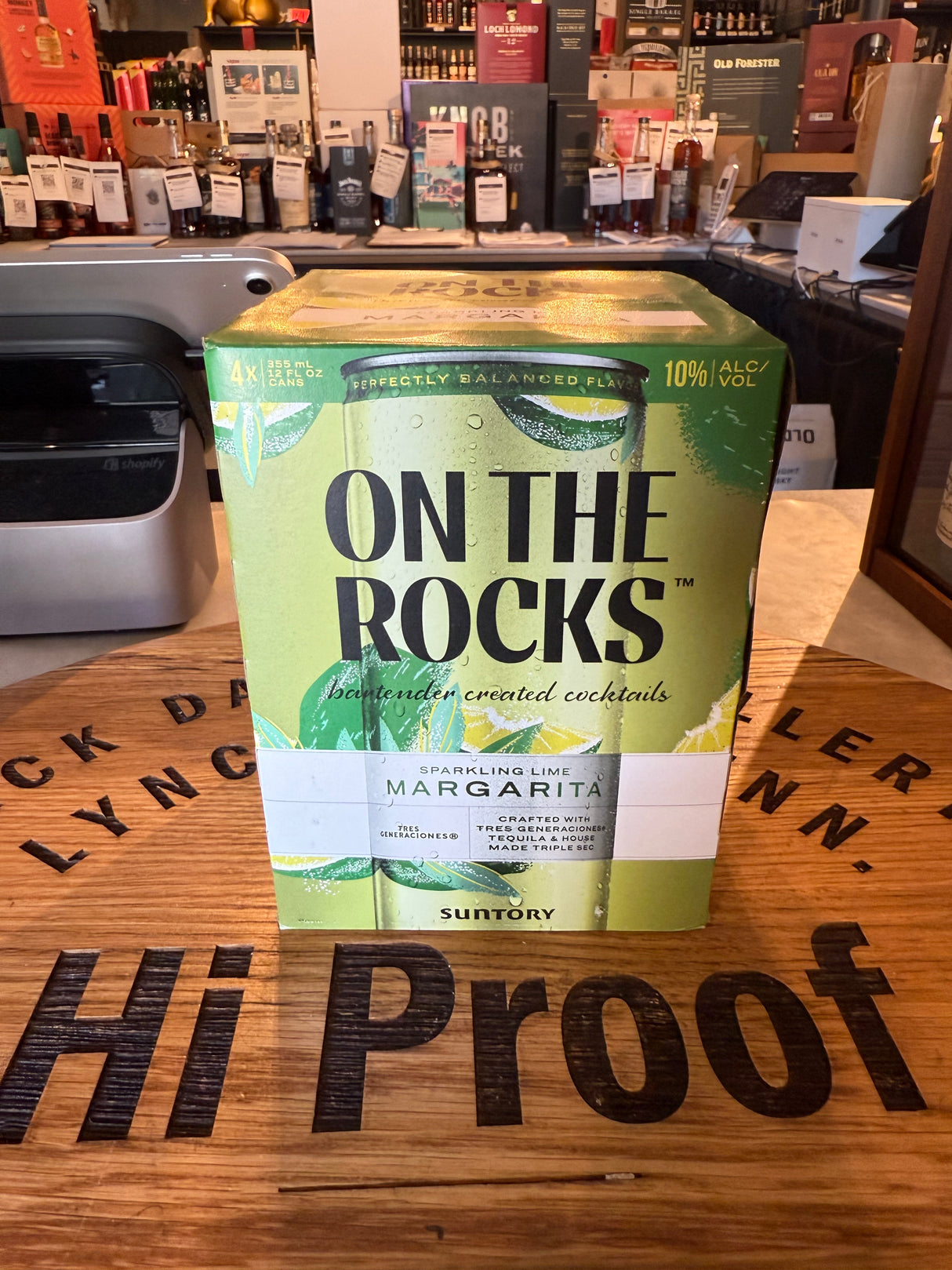 On The Rocks Sparkling Lime Margarita 355ml x 4PK Cans