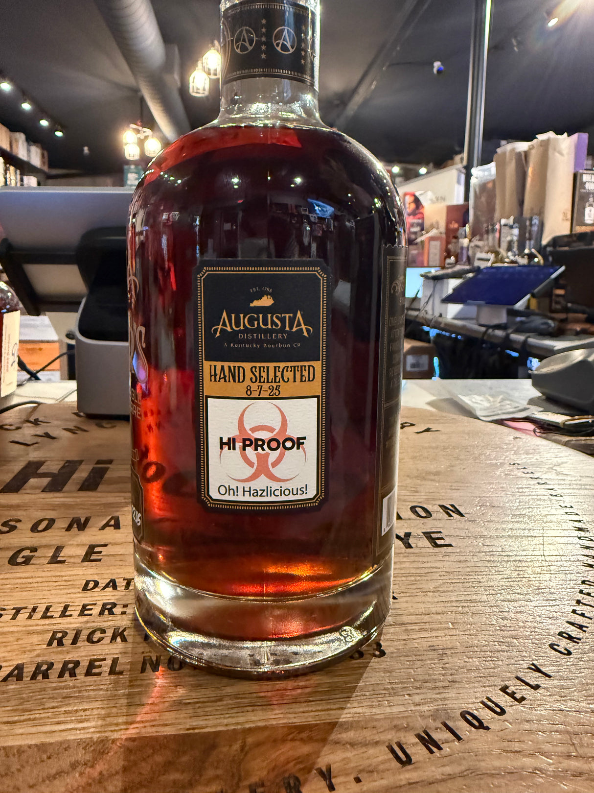 Augusta Distillery Buckner's Single Barrel 13 Year 144.1 Proof hi proof pick