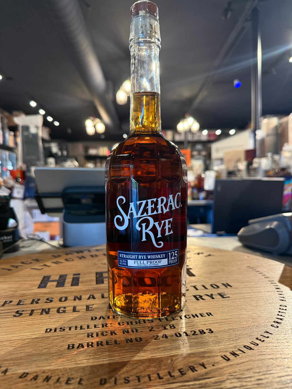 Sazerac Rye Full Proof 125 Proof Kentucky Straight Rye Whiskey