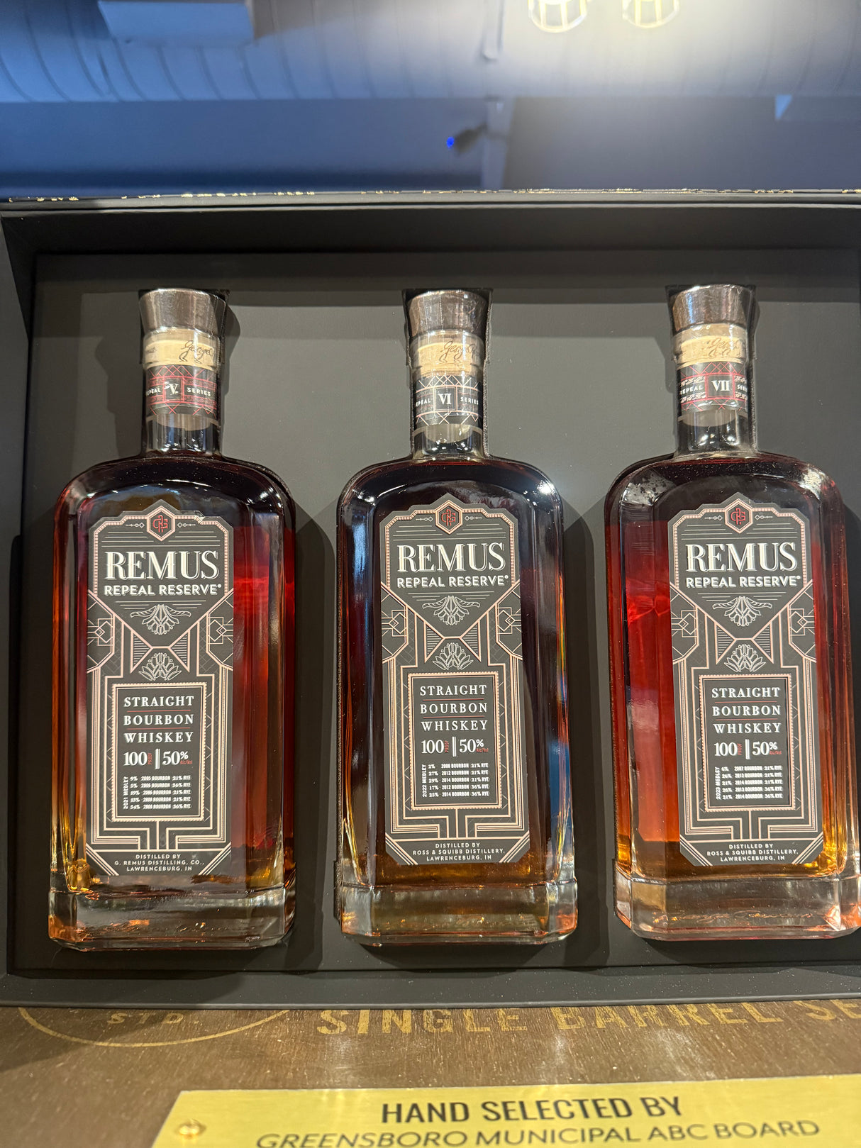 George Remus Repeal Reserve Straight Bourbon Gift Set Whisky (REPEAL V, VI, VII) TRILOGY PACK 750ml