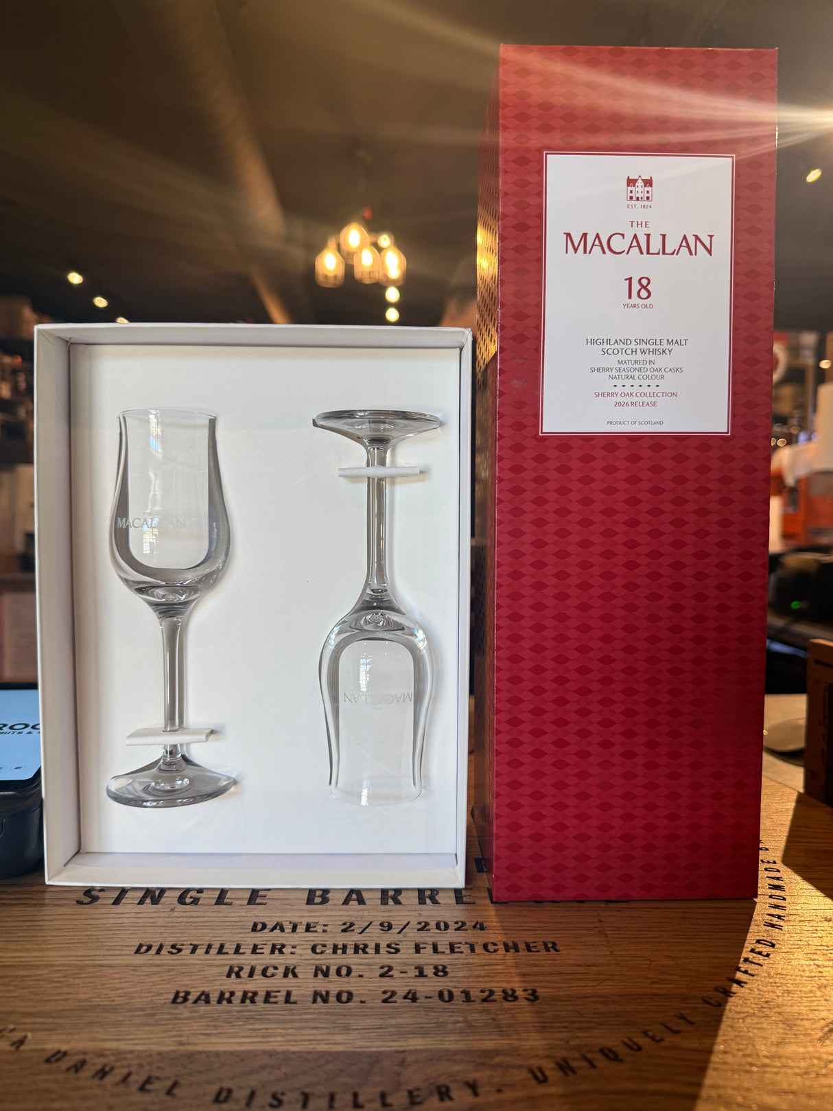 Macallan 18 Sherry 750ml  +  2 Stölzle Whiskey Glass - Store Pickup Only