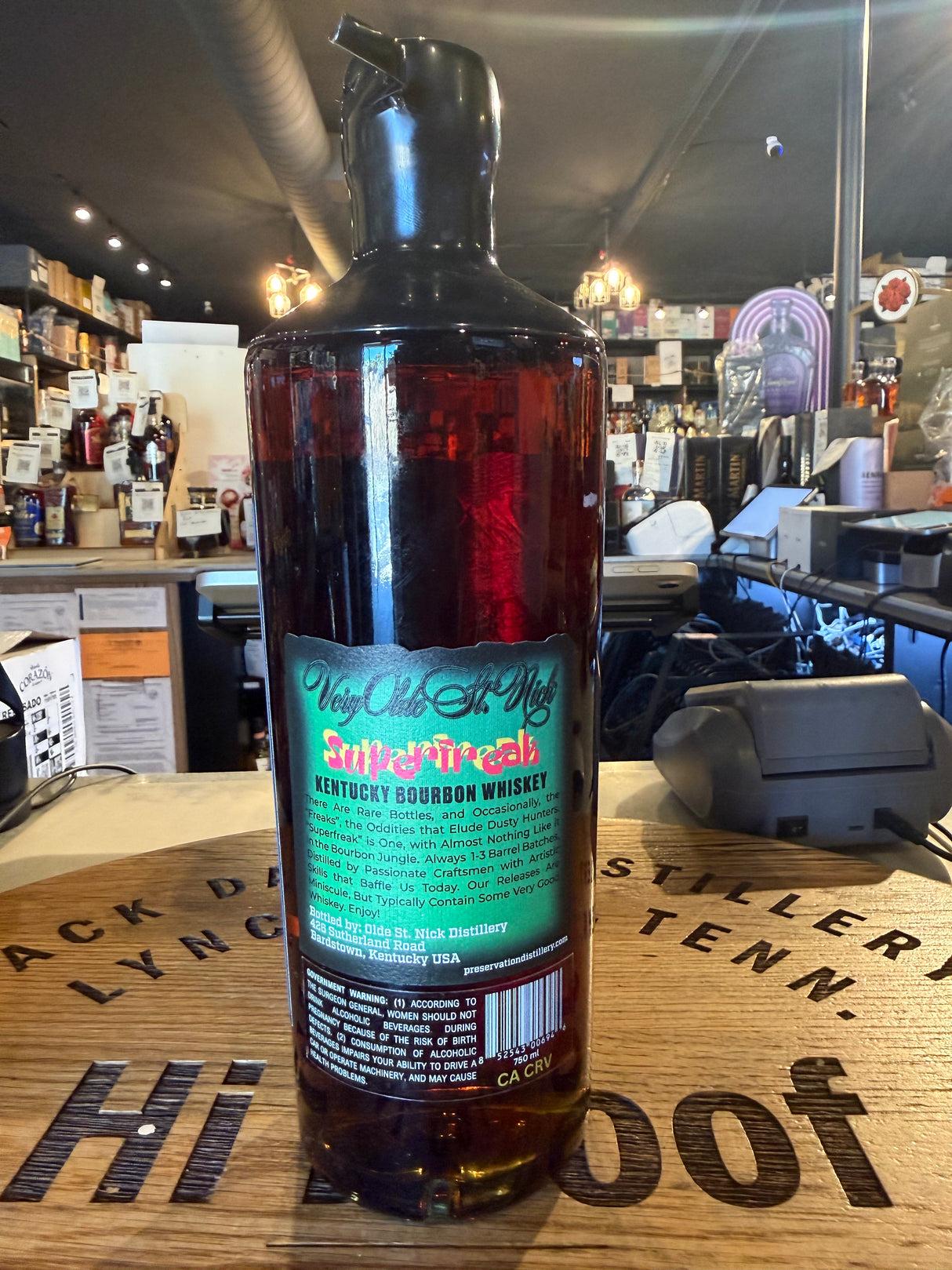 very olde st nick super freak single barrel hi proof pick. 114.4 proof