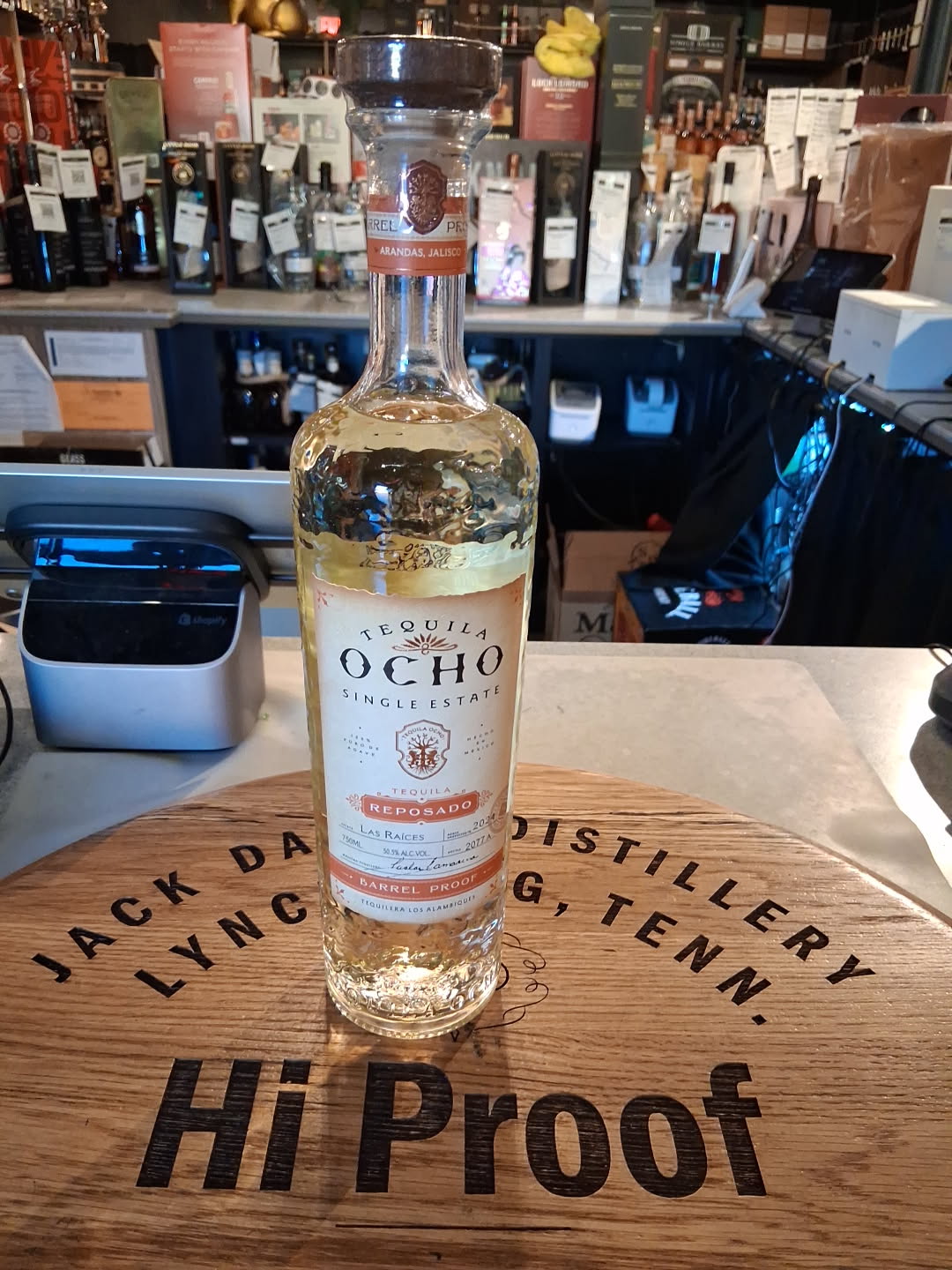 Tequila Ocho Reposado Las Raices Estate 101 Barrel Proof 750mL
