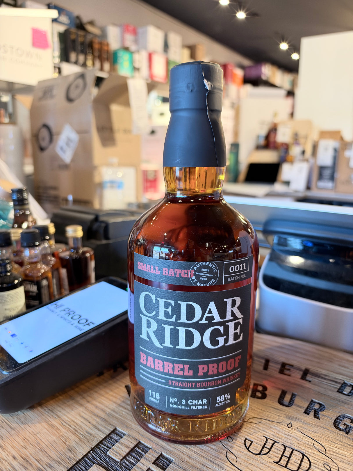 Cedar Ridge Barrel Proof Straight Bourbon Whiskey 116 Proof 750ml