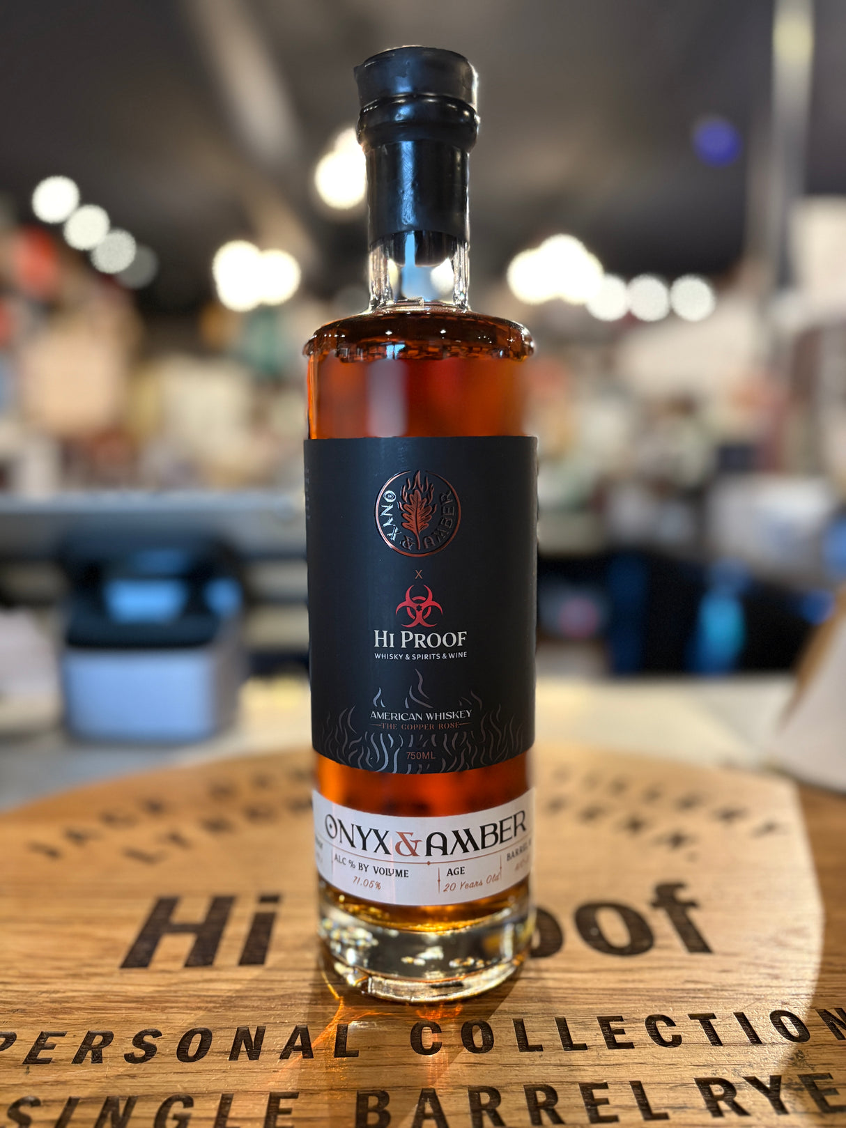 Onyx & Amber american light whiskey 20 years 142.1 proof (Finished in four roses barrel)