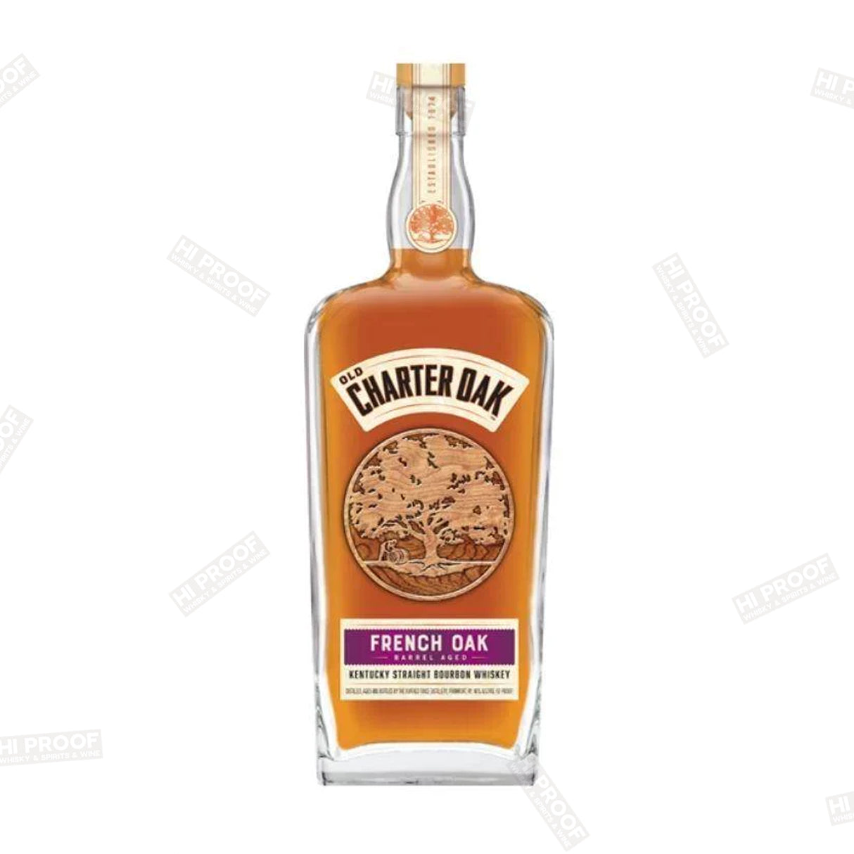 OLD CHARTER OAK FRENCH OAK KENTUCKY STRAIGHT BOURBON WHISKEY 750M
