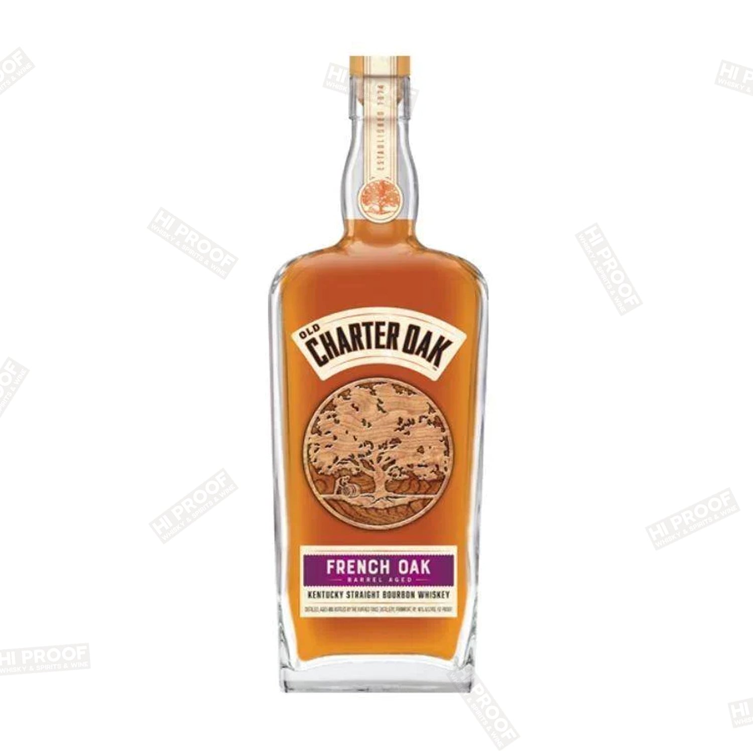 OLD CHARTER OAK FRENCH OAK KENTUCKY STRAIGHT BOURBON WHISKEY 750M (SPE