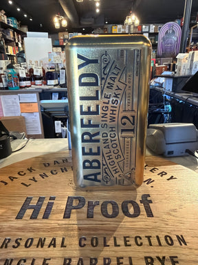 Aberfeldy 12 Year Old Highland Single Malt Scotch Whisky Tin Box 750ml - Hi Proof - Aberfeldy