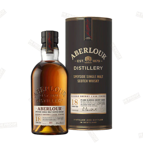 Aberlour 18 Year Old Double Sherry Cask Finish Single Malt Scotch Whiskey 750ml - Hi Proof - Aberlour