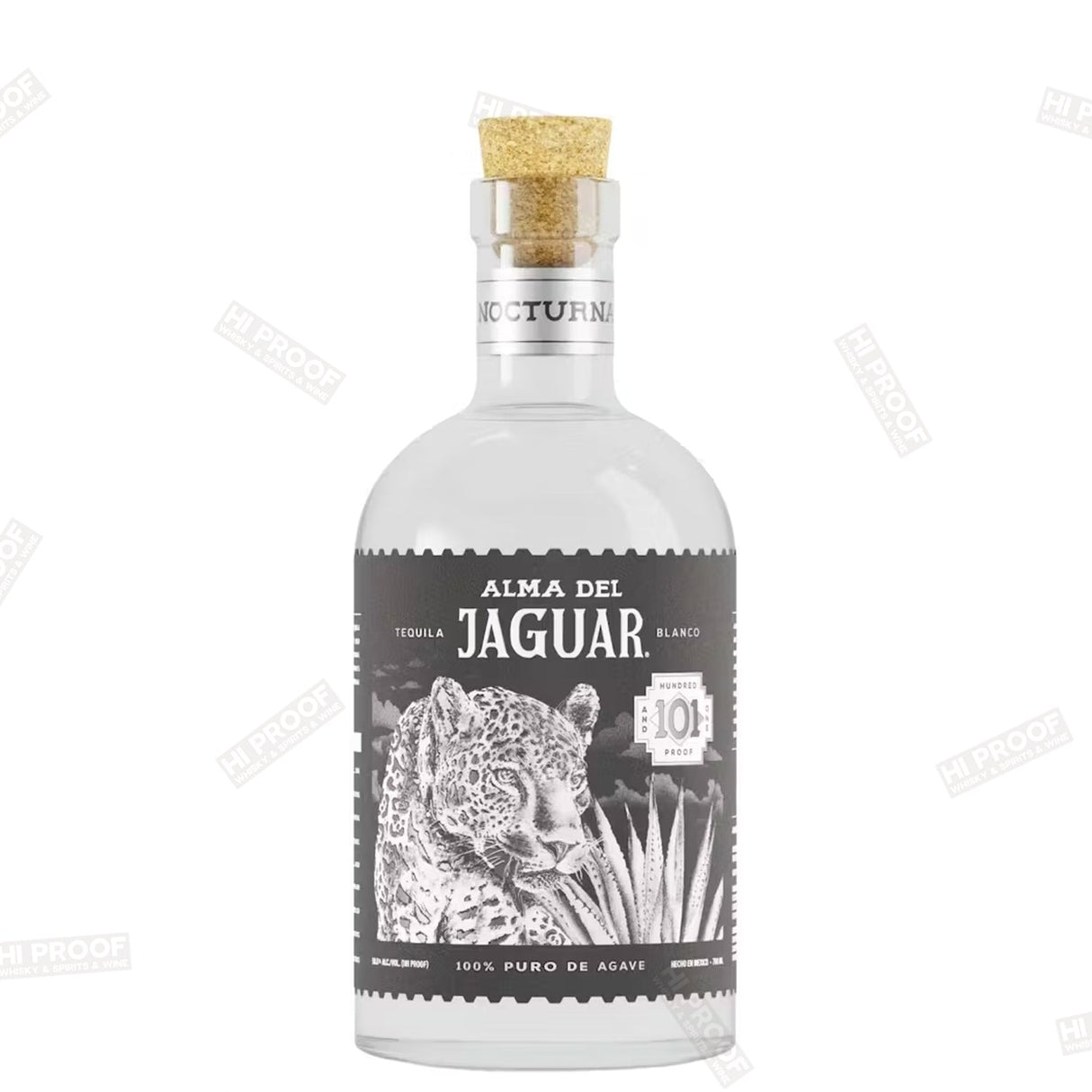 Alma del Jaguar Blanco 101 Proof "Nocturna" Tequila 750ml - Hi Proof - Alma del Jaguar