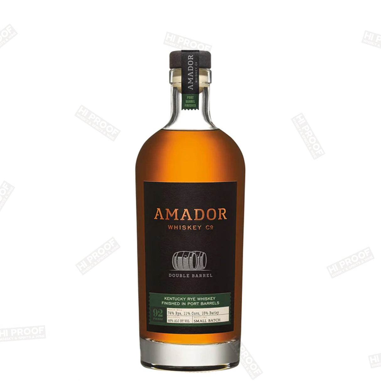 Amador Double Barrel Port Finish Rye Whiskey 750ml - Hi Proof - Amador