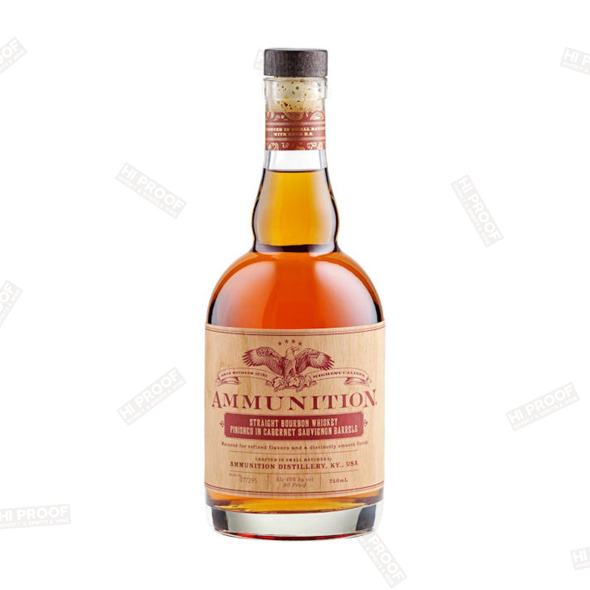 Ammunition Cabernet Barrel Finished Straight Bourbon Whiskey 750ml - Hi Proof - Ammunition