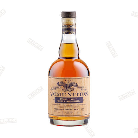 Ammunition Pinot Noir Barrel Finished Straight Rye Whiskey 750ml - Hi Proof - Ammunition