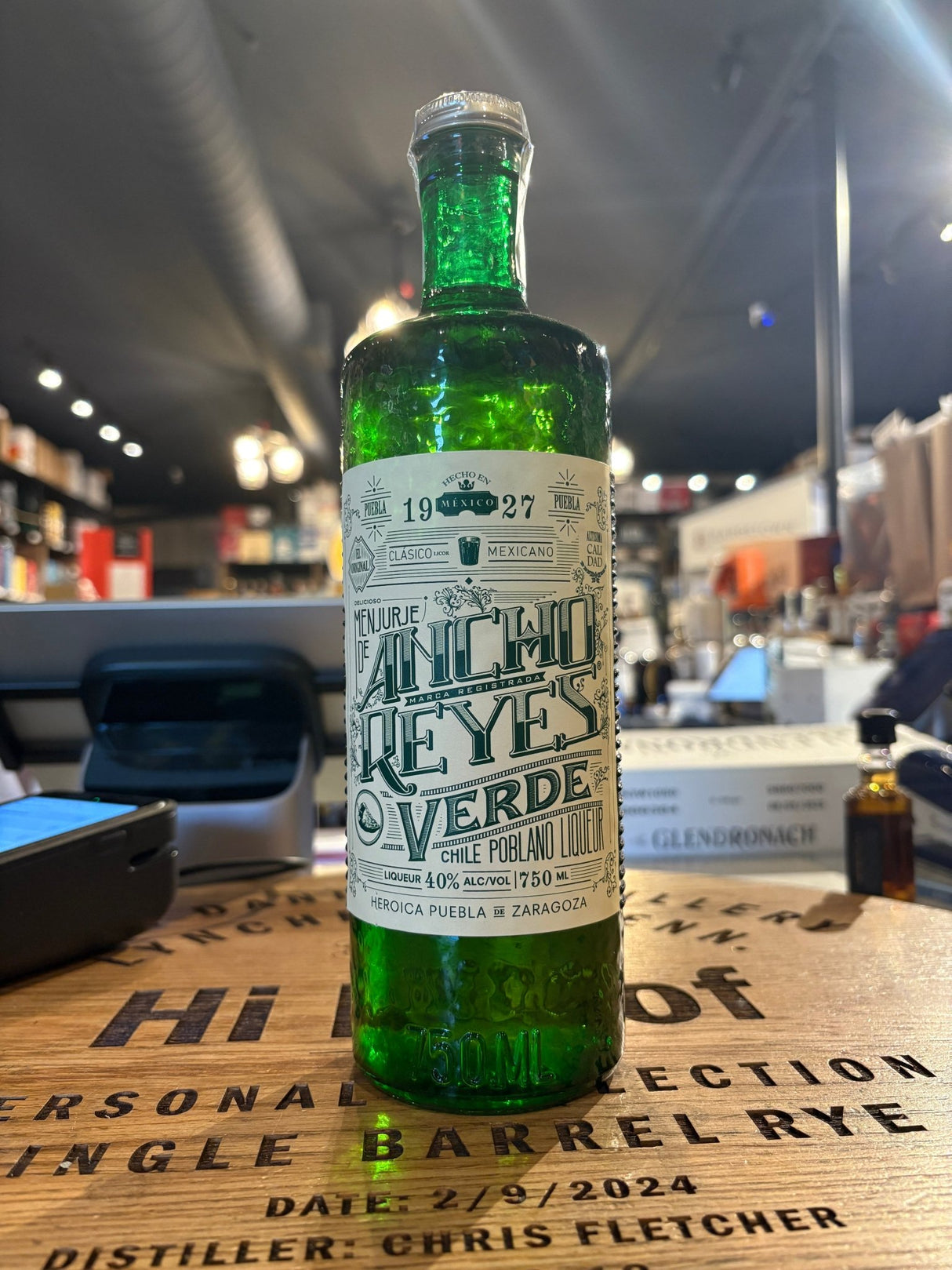 Ancho Reyes Verde Poblano Liqueur 750mL - Hi Proof - Ancho Reyes