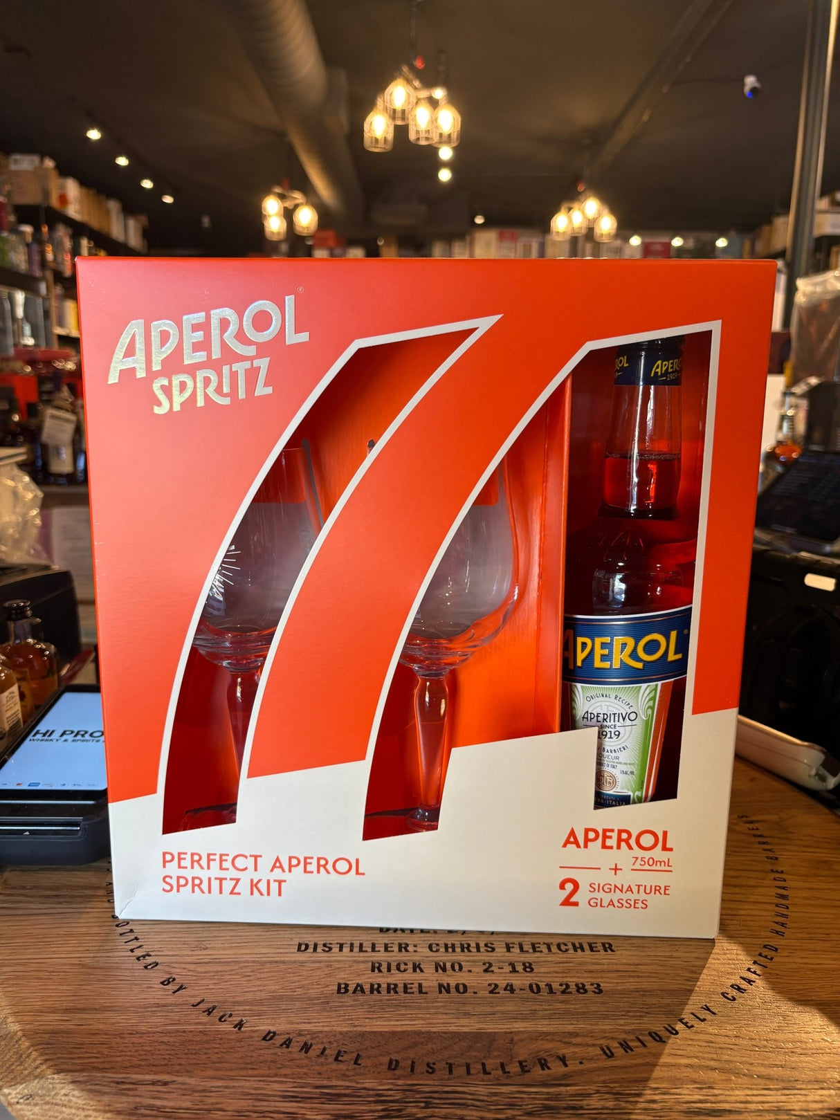 Aperol Aperitivo with 2 Glass 750ml Gift Pack - Hi Proof - Aperol