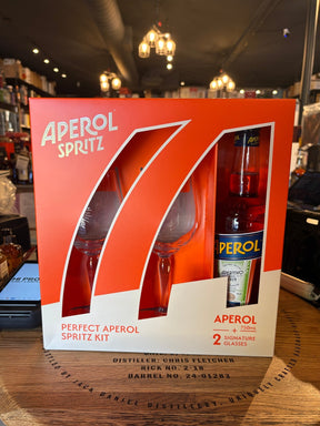 Aperol Aperitivo with 2 Glass 750ml Gift Pack - Hi Proof - Aperol