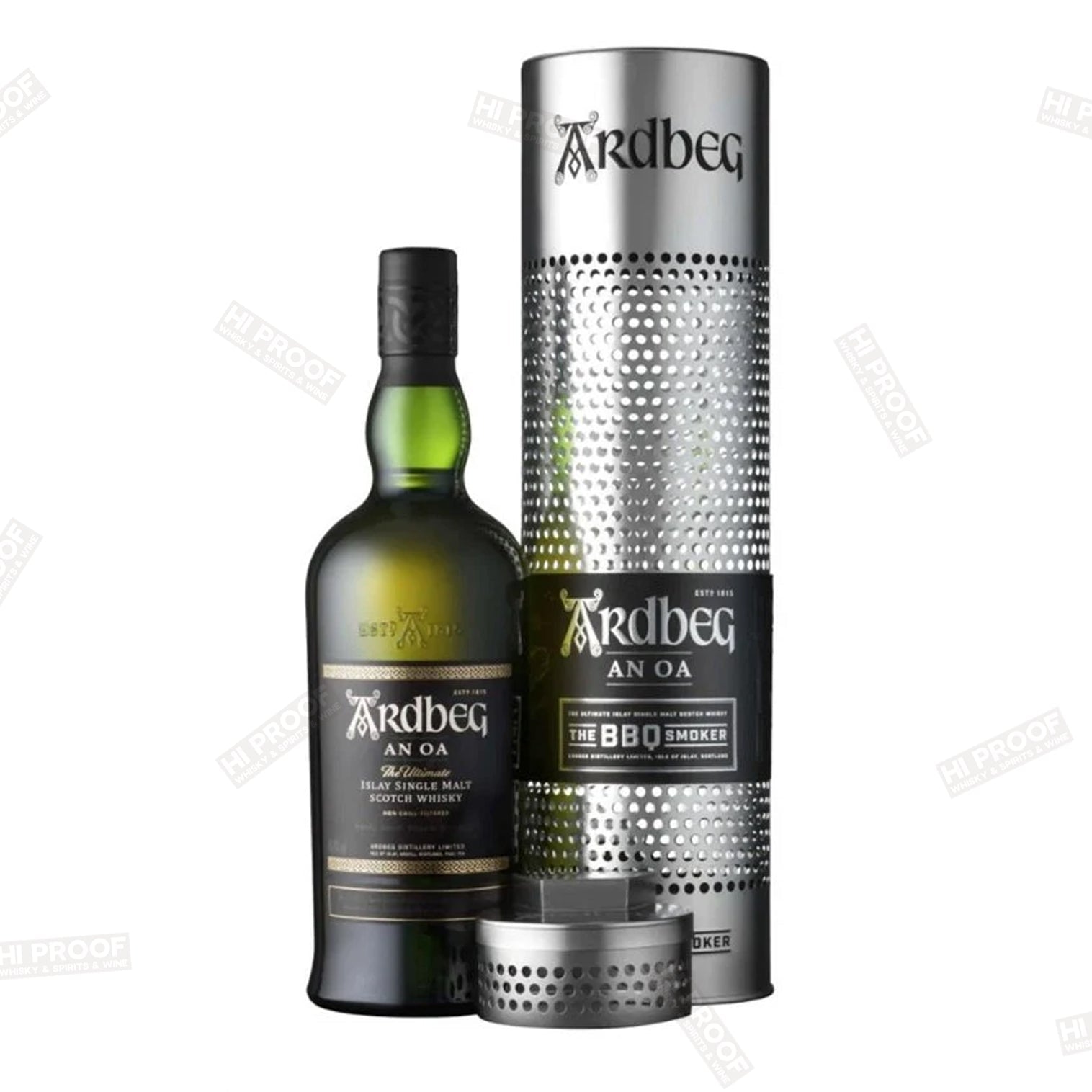 Ardbeg An Oa Islay Single Malt w/BBQ Smoker – Hi Proof