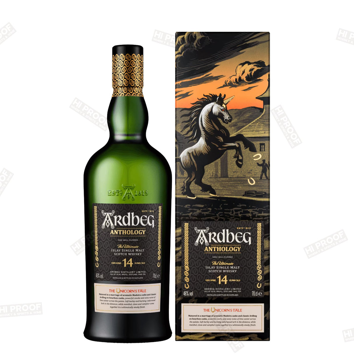 Ardbeg Anthology 'The Unicorn's Tale' 14 Year Old Single Malt Scotch Whisky, Islay, Scotland - Hi Proof - Ardbeg