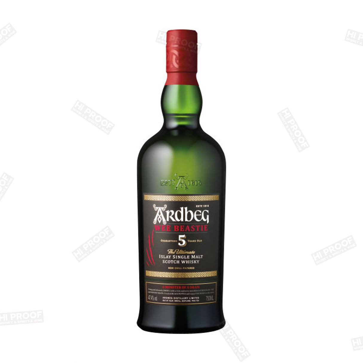 Ardbeg Wee Beastie 5 Year Old Islay Single Malt Scotch 750ml - Hi Proof - Ardbeg
