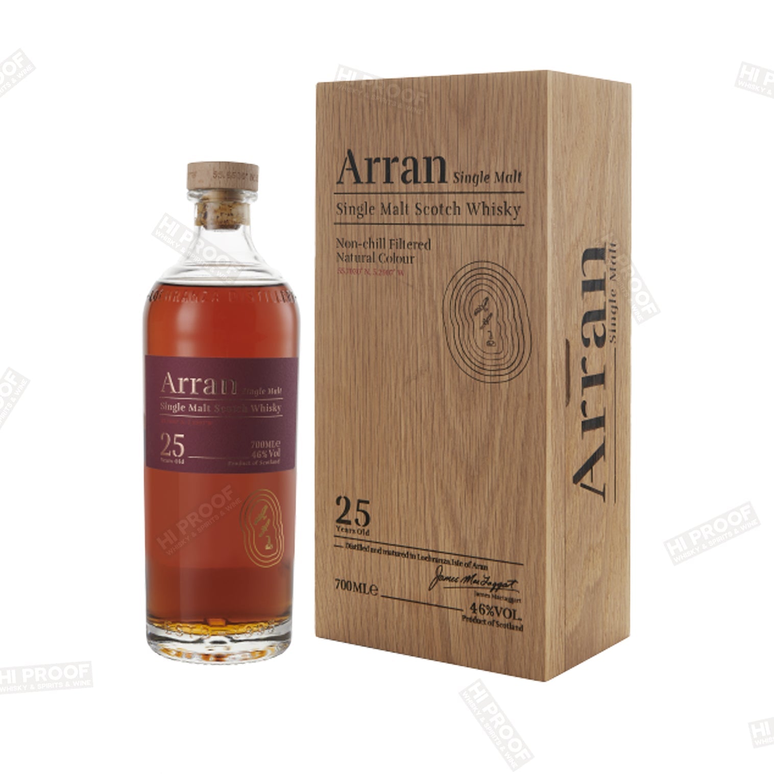 Arran 25 Year Old Single Malt - Limited Edition – Hi Proof