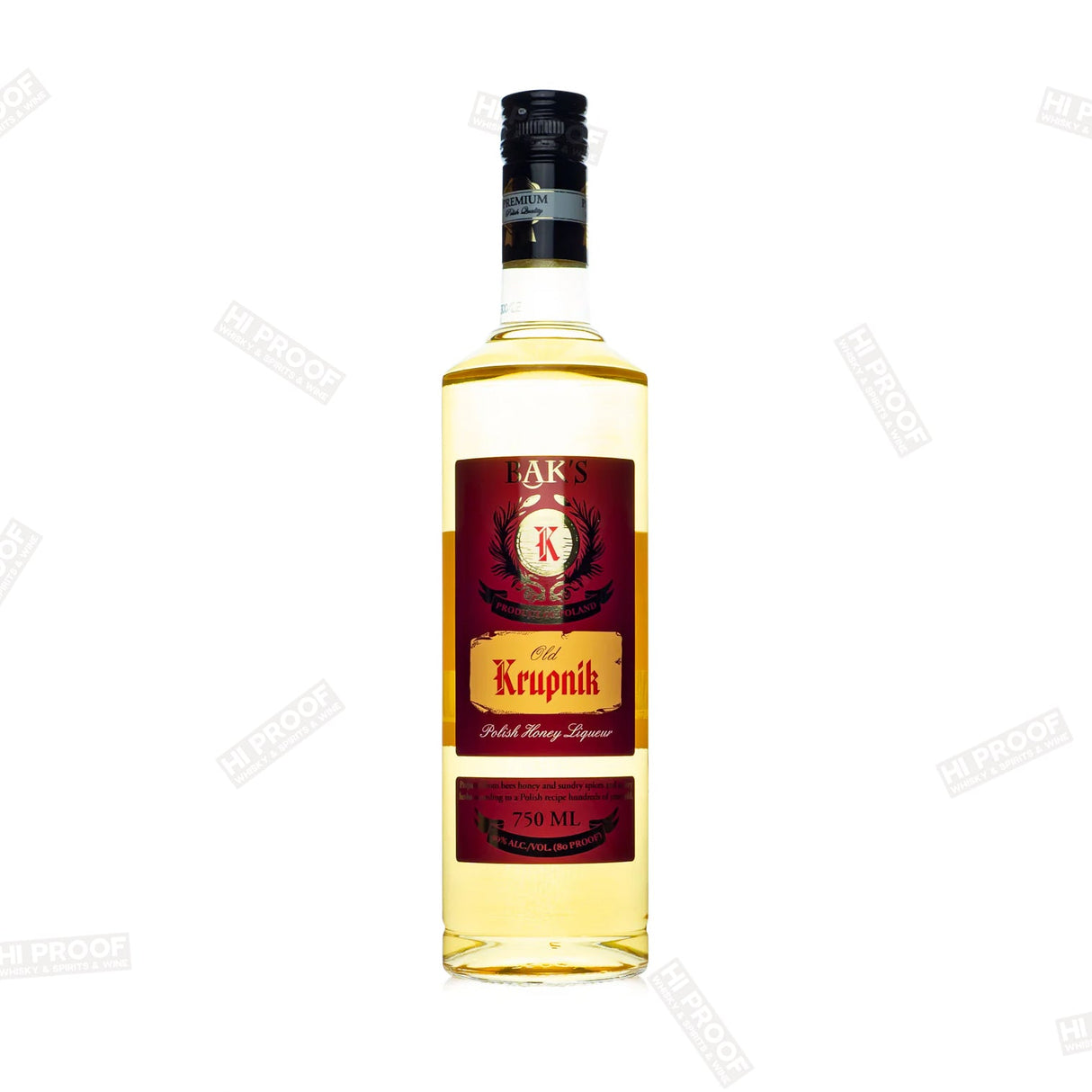 Bak's Krupnik Honey Liqueur 750ml - Hi Proof - Bak's