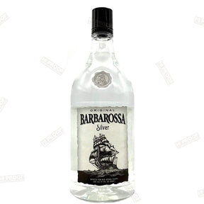 Barbarossa Silver Rum 1.75L - Premium Caribbean White Rum - Pirate - Inspired Spirit - Hi Proof - Barbarossa