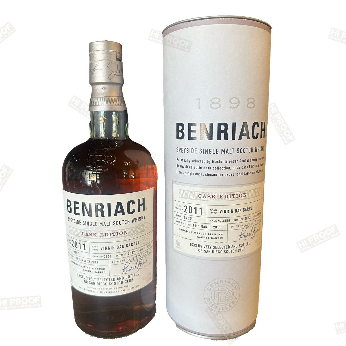 Benriach Single Malt Single Cask 3059 10 Year - Hi Proof - Benriach