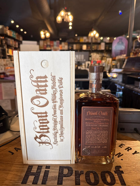 Blood Oath Bourbon Pact Number 12 Kentucky Straight Bourbon Whiskey Finished in Montepulciano and Sangiovese Casks - Hi Proof - Blood Oath