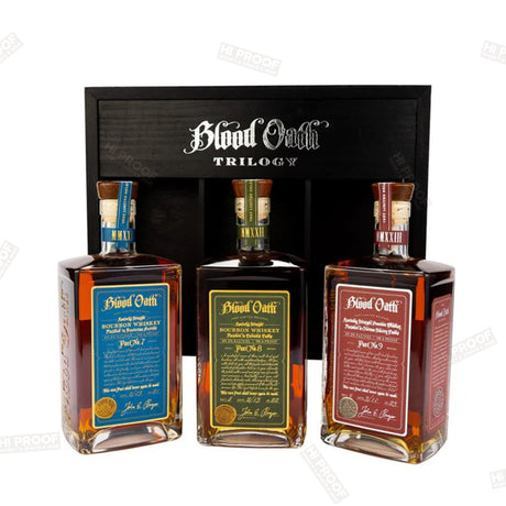 Blood Oath Trilogy 7 8 9 Third Edition Straight Bourbon Blood Oath Trilogy Third Edition Straight Bourbon 3 Pack 750ml - Hi Proof - Blood Oath