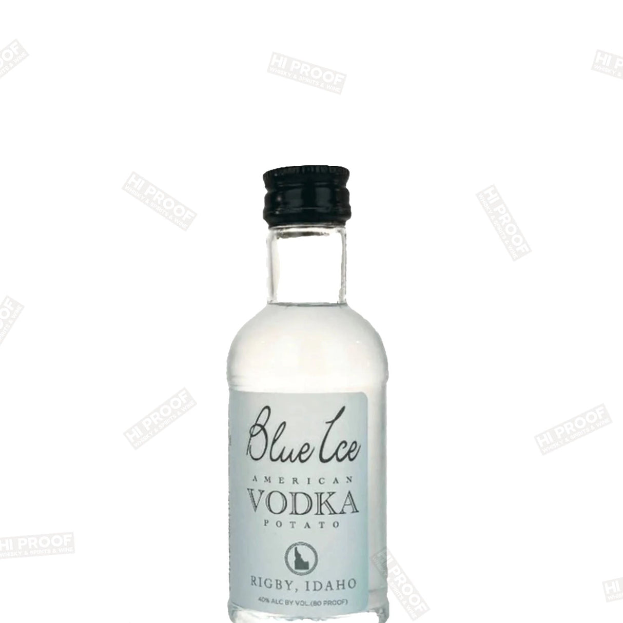Blue Ice American Potato Vodka 50ml - Hi Proof - Blue lee