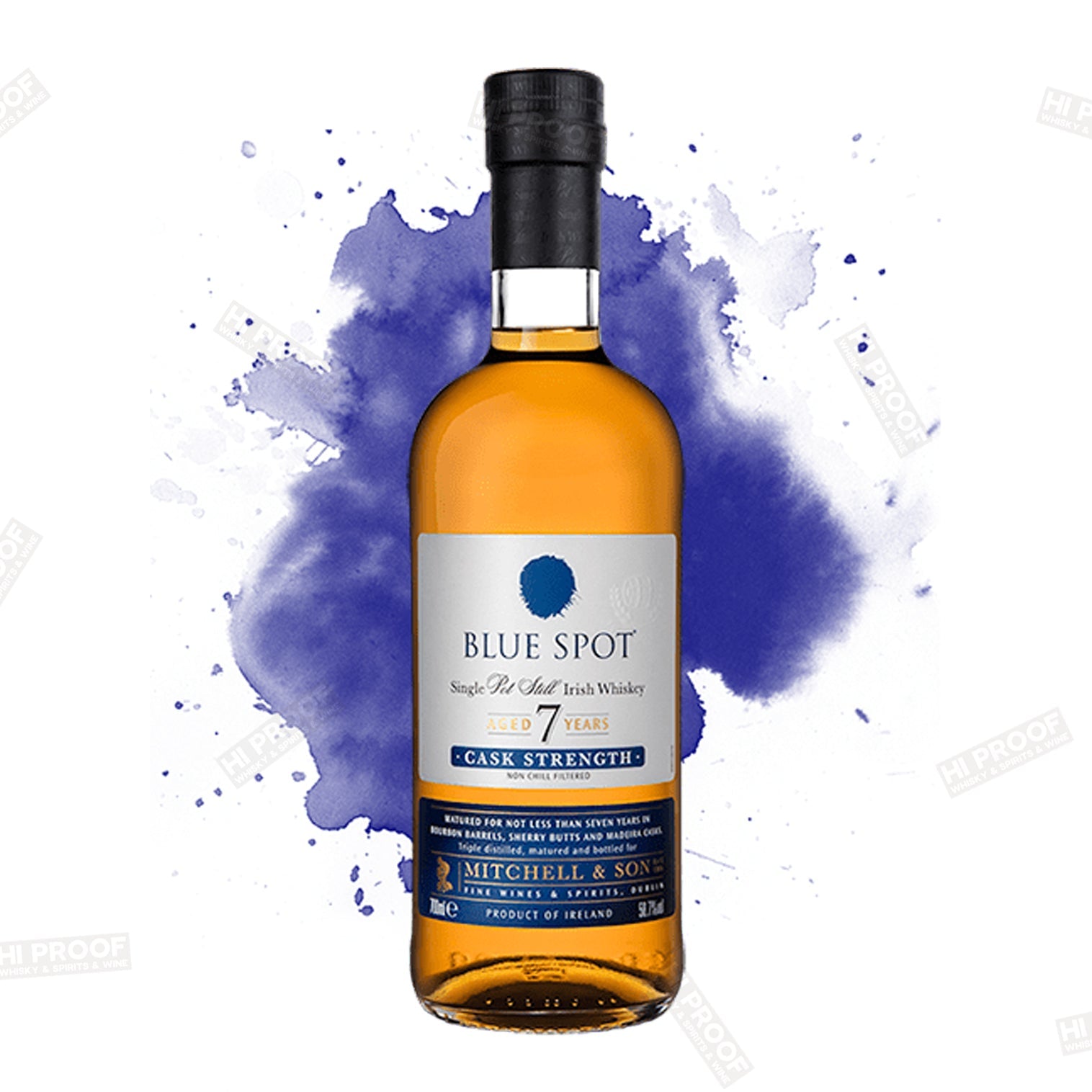 Blue Spot Irish Whiskey Cask Strength 7 Year – Hi Proof