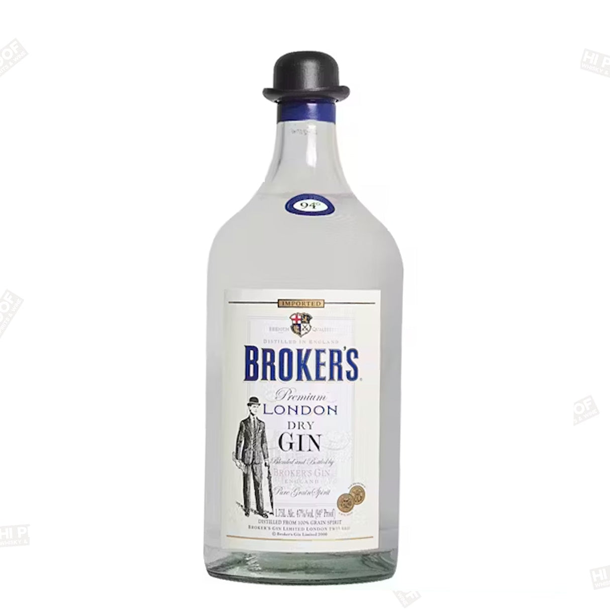 Brokers Premium London Dry Gin 1.75L - Hi Proof - Brokers