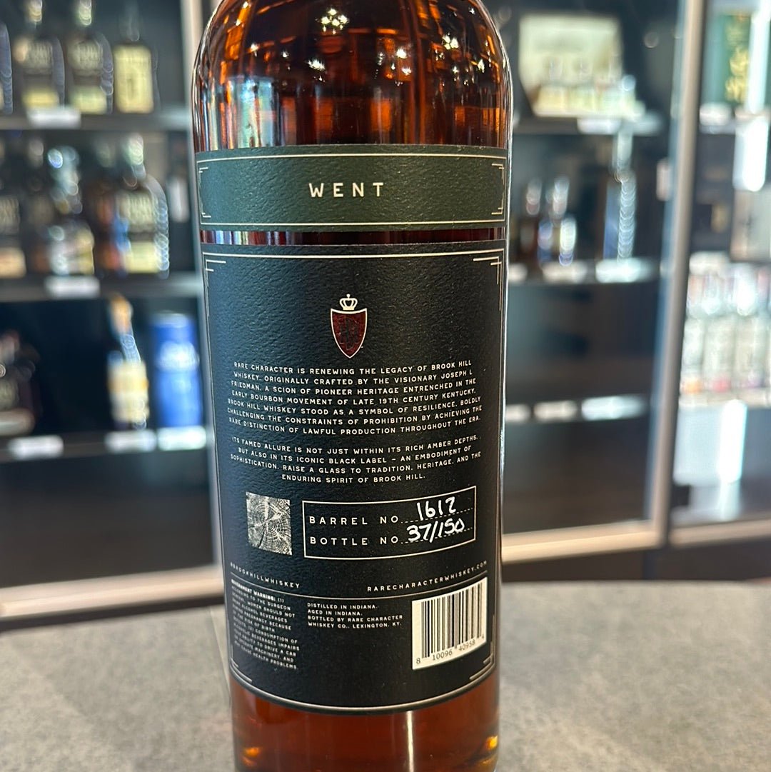 Brook Hill 11 Year Straight Rye Whiskey Cask Strength by Rare Character (128.06 Proof) - Hi Proof - Brook Hill