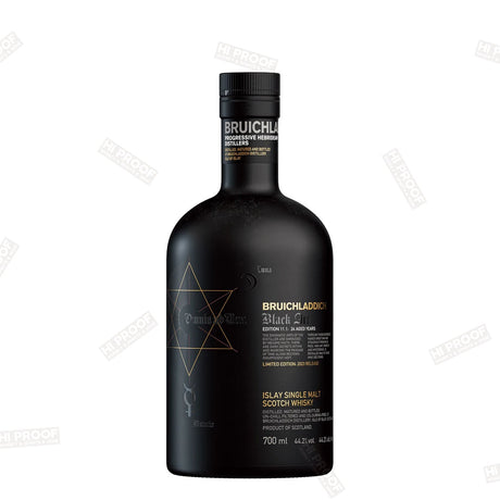 BRUICHLADDICH SCOTCH SINGLE MALT BLACK ART 11.1 ISLAY 700ML - Hi Proof - Bruichladdich