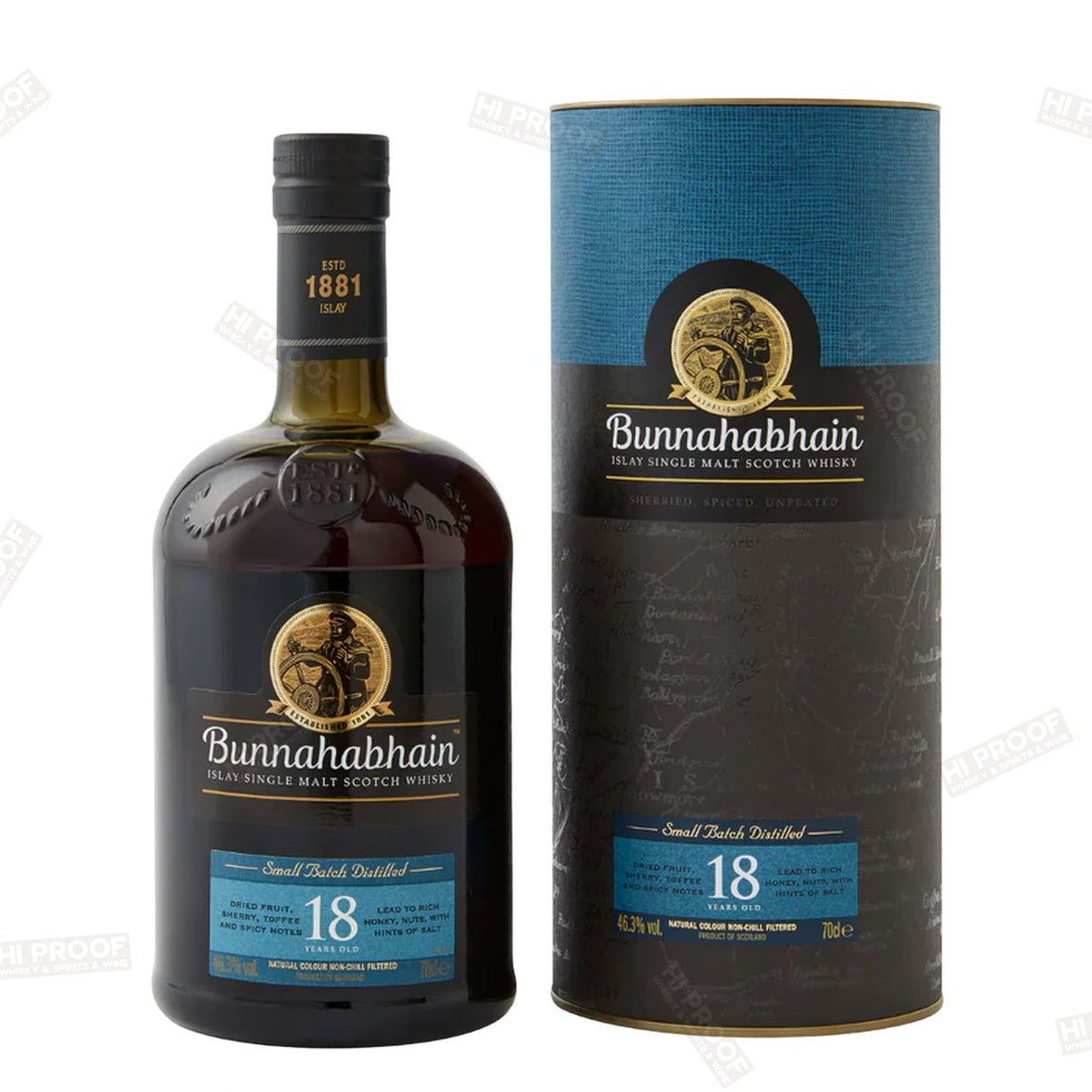 Bunnahabhain 18 Year Whisky 750ml - Hi Proof - Bunnahabhain