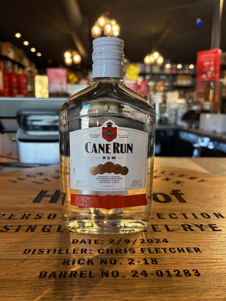 CANE RUN ESTATE WHITE RUM 375mL - Hi Proof - CANE RUN