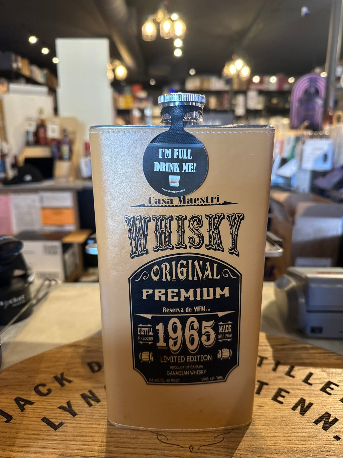 Casa Maestri 1965 Whisky Flask Canadian Whisky 750ml - Hi Proof - Casa Maestri