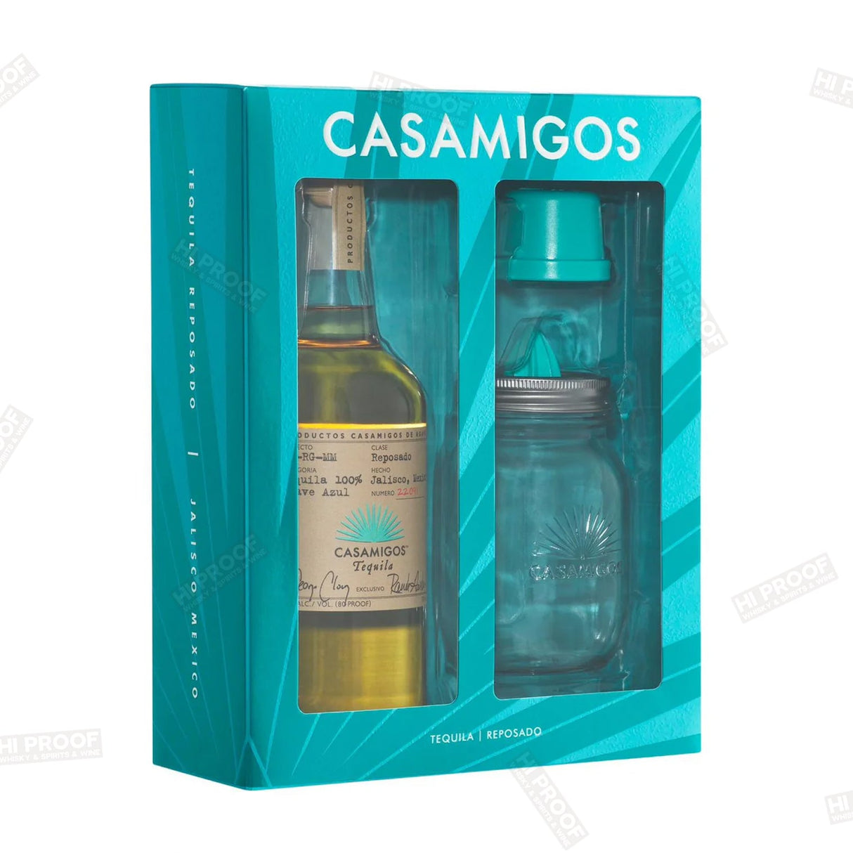 Casamigos Reposado with Mason Jar Juicer 750ml - Hi Proof - casamigos