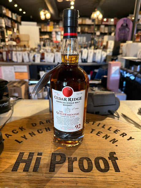 Cedar Ridge The Quintessential American Single Malt Whiskey 750ml - Hi Proof - Cedar Ridge