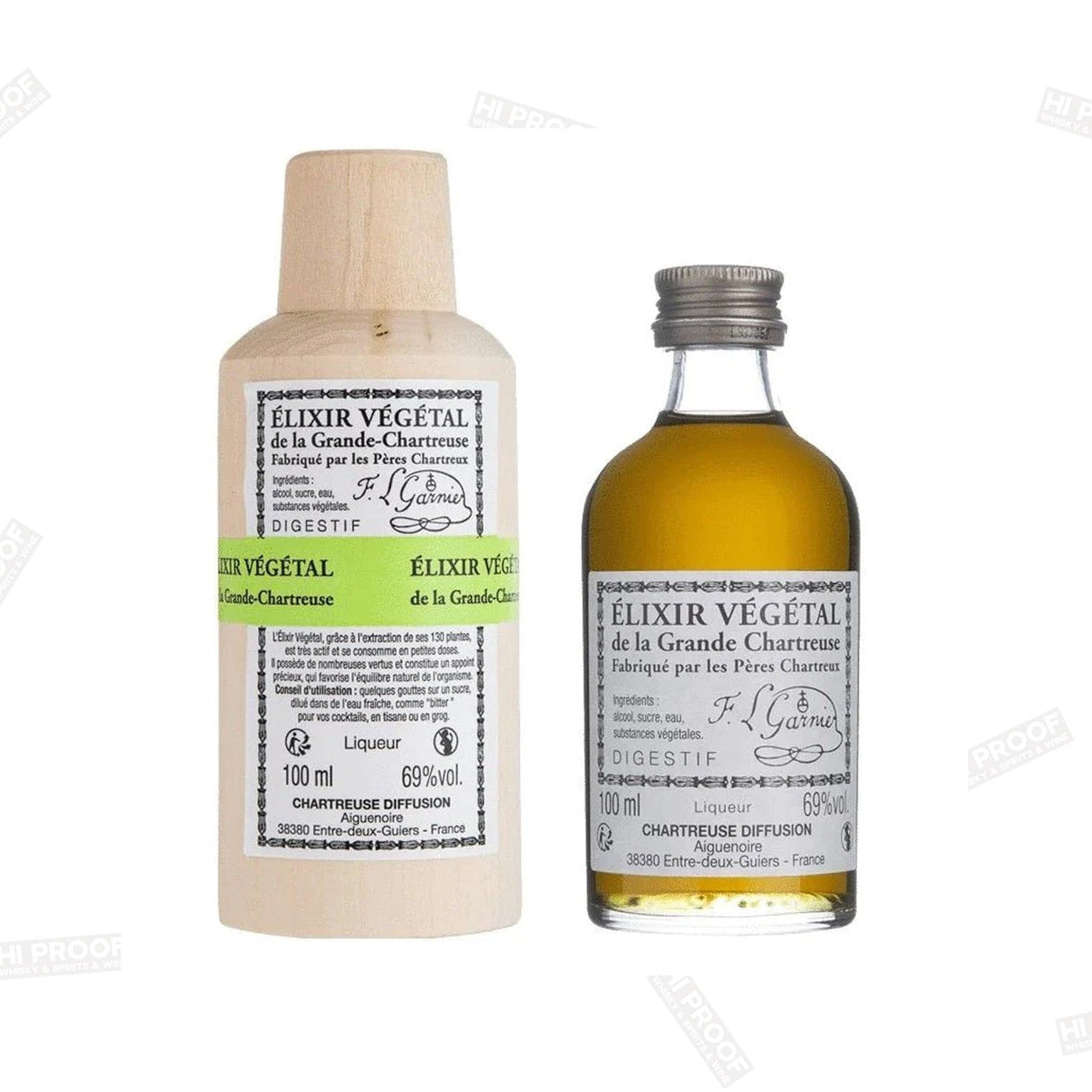 Chartreuse 'Elixir Vegetal de la Grande - Chartreuse' Liqueur 100 ML - Hi Proof - Chartreuse