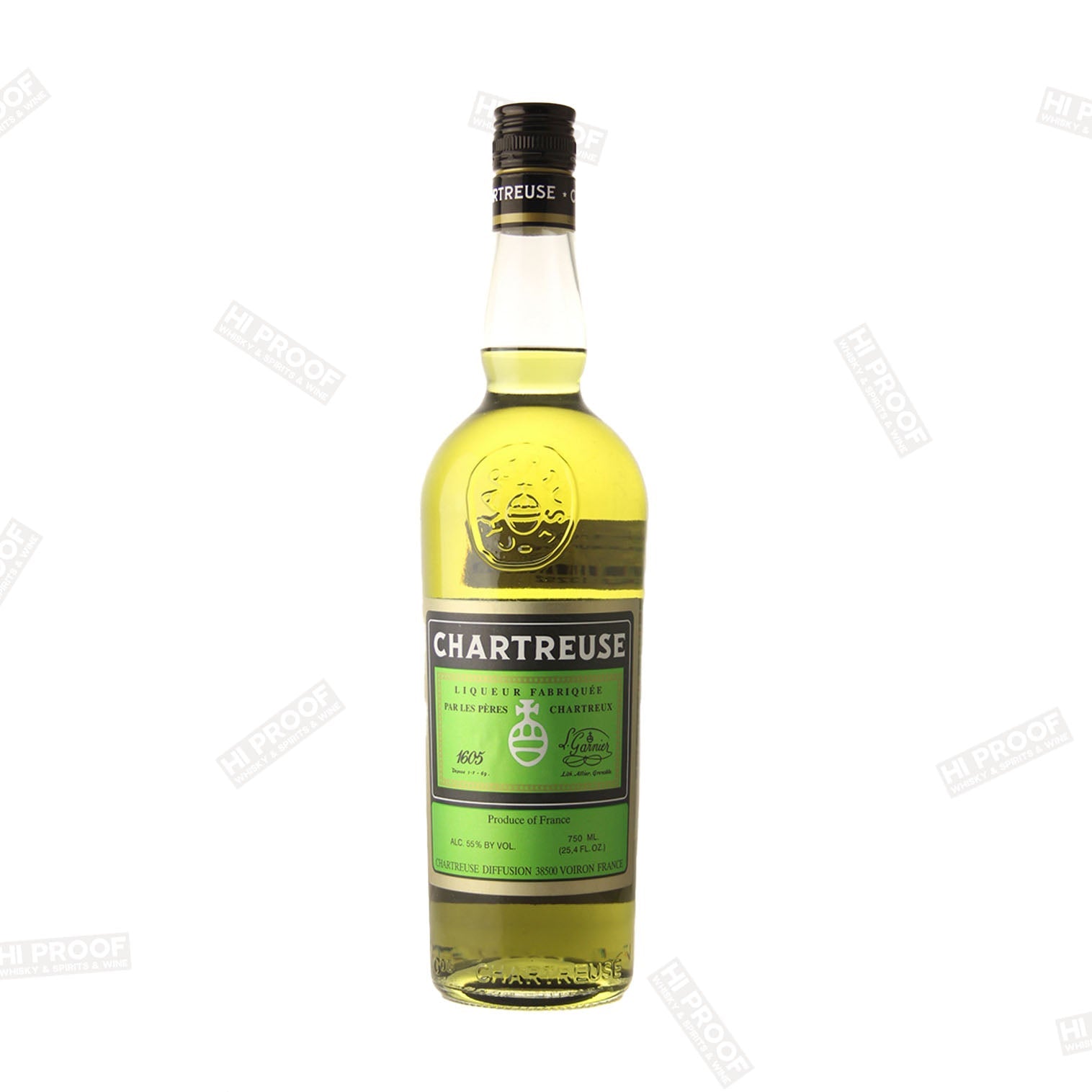 Chartreuse Green 110 Proof 750ml - Premium Liqueur – Hi Proof
