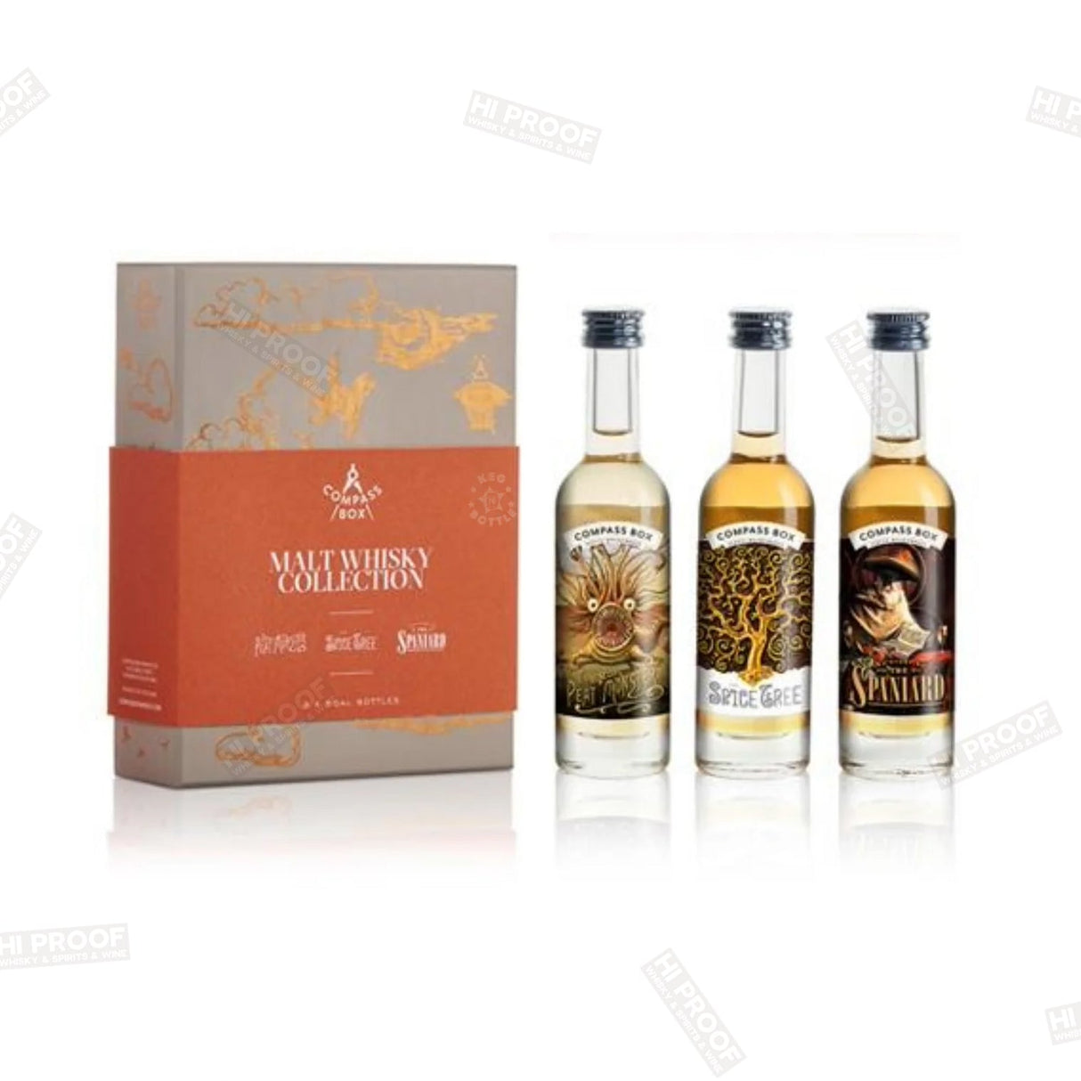 Compass Box Malt Whisky Collection 50ml x 3 bottles - Hi Proof - Compass Box