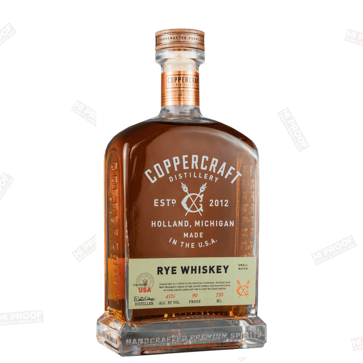 Coppercraft Rye 750ML - Hi Proof - Coppercraft