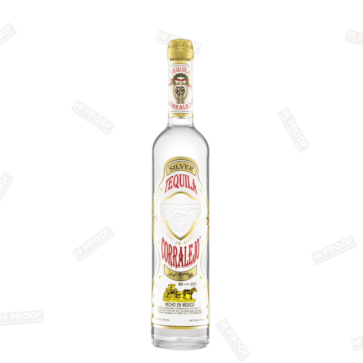 Corralejo Silver Tequila 750ml - Hi Proof - Corralejo